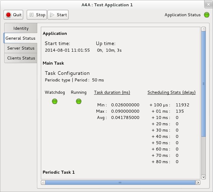 A4A App1 General_Status tab in Debian Wheezy