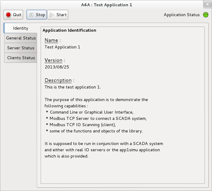 A4A App1 Identity tab in Debian Wheezy